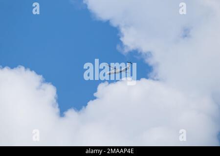 Chiangmai, Thailand - November 27 2022: RDPL-34222 ATR72-600 of Lao Airlines. In Flight Chiang mai to Luang Prabang. Stock Photo