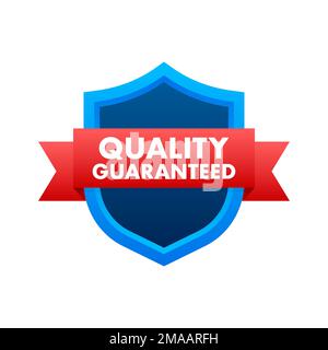 Quality guaranteed. Check mark. Premium quality symbol. Vector stock illustration. Stock Vector