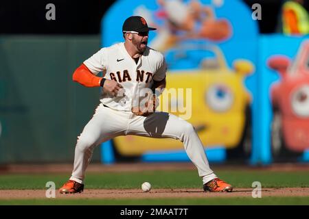 Arizona Diamondbacks' Evan Longoria reacts during a baseball game,  Wednesday, May 24, 2023, in Philadelphia. (AP Photo/Matt Slocum Stock Photo  - Alamy