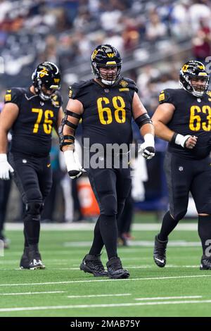 Washington Commanders offensive lineman Andrew Norwell (68) lines up for  the snap during an NFL game against the Houston Texans on Sunday, November  20, 2022, in Houston. (AP Photo/Matt Patterson Stock Photo - Alamy