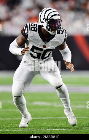 August 12, 2022: Joseph Ossai (58) of the Cincinnati Bengals takes