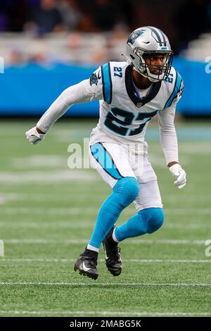 Carolina Panthers safety Marquise Blair runs during an NFL