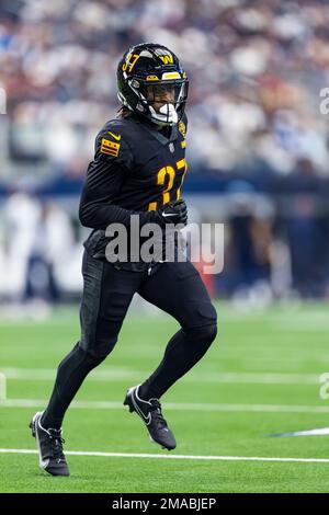 Washington Commanders cornerback Rachad Wildgoose (37) runs during an NFL  football game against the Tennessee Titans, Sunday, October 9, 2022 in  Landover. (AP Photo/Daniel Kucin Jr Stock Photo - Alamy