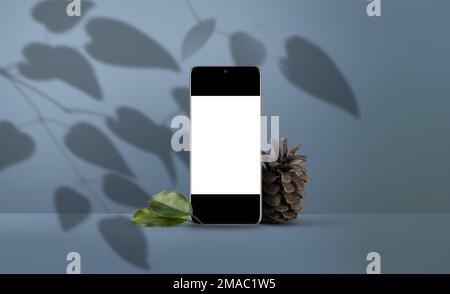 mockup from Samsung phons and devices with frame and background Stock Photo