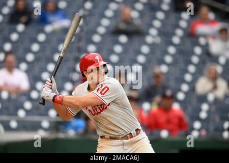 Philadelphia Phillies catcher J.T. REALMUTO batting in the top off the  second inning during the MLB game between the Philadelphia Phillies and the  Hou Stock Photo - Alamy