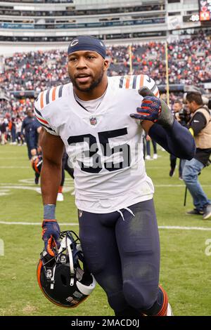 Chicago Bears logo is seen on the field before an NFL football game between  the Chicago Bears and Houston Texans, Sunday, Sept. 25, 2022, in Chicago.  (AP Photo/Kamil Krzaczynski Stock Photo - Alamy