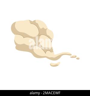Smoke cloud animation. Fast speed track. Abstract air, wind blow. Gas and fume steam. Isolated vector illustration Stock Vector