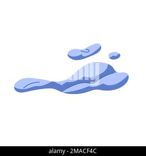 Abstract steam cloud puffs silhouette. Smoke cloud, exhausts trail from gas, fume, steam and dust. Isolated vector illustration Stock Vector