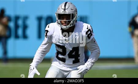 Las Vegas Raiders safety Johnathan Abram (24) during the first half of an  NFL football game against the Denver Broncos, Sunday, Oct 2, 2022, in Las  Vegas. (AP Photo/Rick Scuteri Stock Photo - Alamy