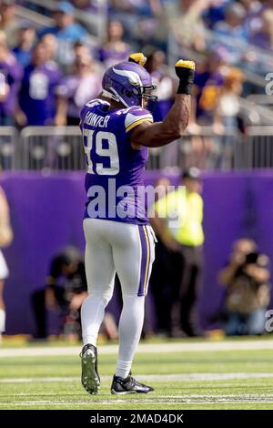 Minnesota Vikings linebacker Danielle Hunter (99) runs during an NFL  football game against the Washington Commanders, Sunday, November 06, 2022  in Landover. (AP Photo/Daniel Kucin Jr Stock Photo - Alamy