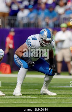 Detroit Lions offensive tackle Dan Skipper (70) walks off the field after  an NFL football game