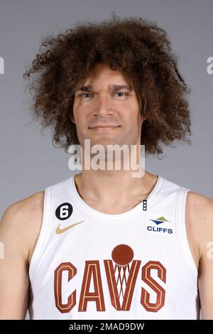 Cleveland Cavaliers center Robin Lopez poses for a portrait during the NBA  basketball team's media day, Monday, Sept. 26, 2022, in Cleveland. (AP  Photo/Ron Schwane Stock Photo - Alamy