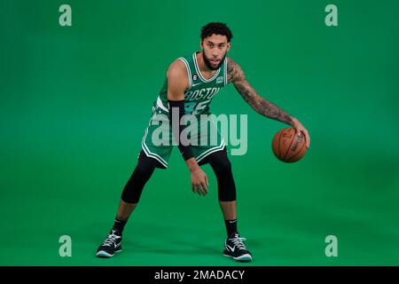 Boston Celtics guard Denzel Valentine poses for a photo during Boston  Celtics Media Day, Monday, Sept. 26, 2022, in Canton, Mass. (AP  Photo/Steven Senne Stock Photo - Alamy