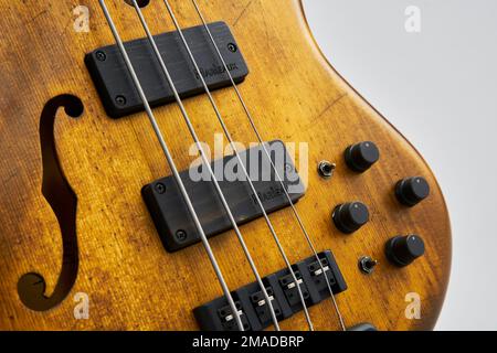 Marleaux Contra bass guitar Stock Photo