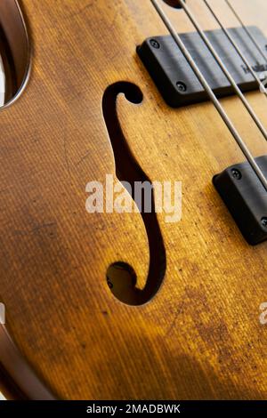 Marleaux Contra bass guitar Stock Photo