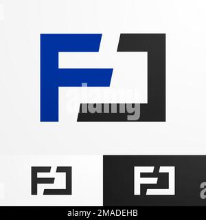 modern logo template with futuristic concept, simple, clean and elegant with vector EPS format. Stock Vector