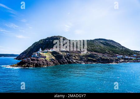 The crew of CCGS George R. Pearkes transit towards St. John's Harbour ...