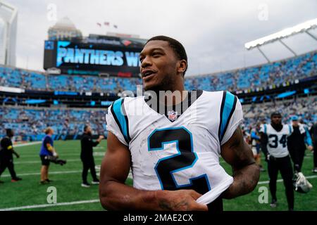 Carolina Panthers wide receiver DJ Moore (12) during the NFL football game  between the Baltimore Ravens and the Carolina Panthers on Sunday October  28, 2018 in Charlotte, NC. Jacob Kupferman/(Photo by Jacob