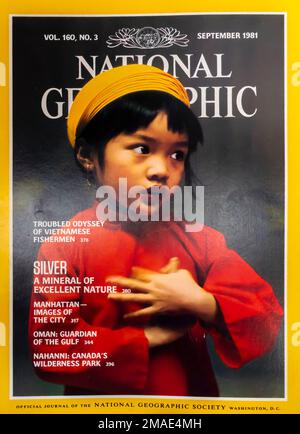 National Geographic magazine cover September 1981 Stock Photo