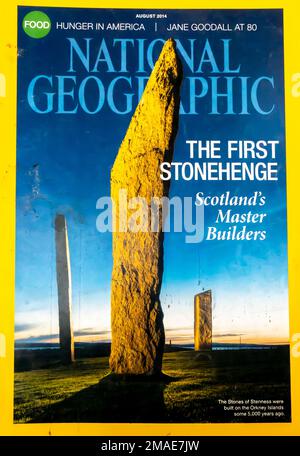 National Geographic magazine cover August 2014 Stock Photo