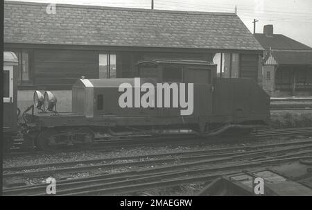 Capt Howey's converted 1914 Rolls-Royce Silver Ghost as a locomotive on the Romney Hythe and Dymchurch Railway Converted in 1931, it survived until 1961. Stock Photo