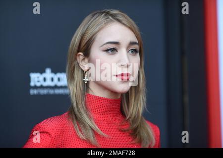 American Actress Caylee Cowan Arrives World Premiere Redbox