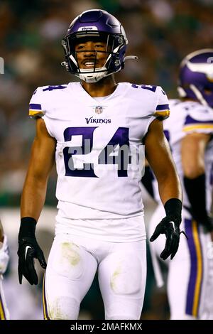 Minnesota Vikings safety Camryn Bynum warms up before their game against  the San Francisco 49ers during an NFL preseason football game, Saturday,  Aug. 20, 2022, in Minneapolis. (AP Photo/Craig Lassig Stock Photo 