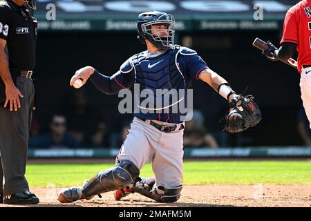 St. Petersburg, FL. USA; Minnesota Twins catcher Gary Sanchez (24) checks  his game card between batters during a major league baseball game against t  Stock Photo - Alamy