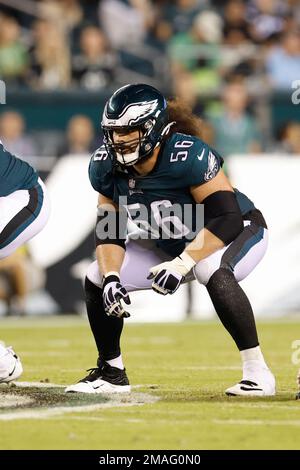 Philadelphia Eagles offensive lineman Isaac Seumalo (56) lines up