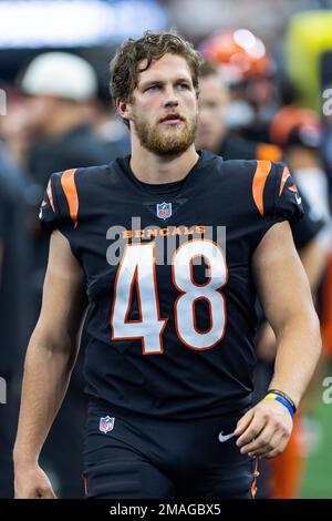 Cincinnati Bengals long snapper Cal Adomitis (48) walks towar the field ...