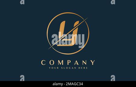Letter A Shape Gold Logo with gold luxury gradient and wavy shape Stock ...