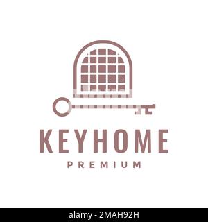 key windows quality modern logo design vector icon illustration template Stock Vector