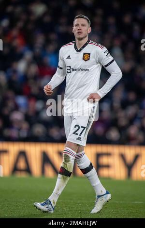 LONDON, ENGLAND - JANUARY 18: Wout Weghorst of Manchester United during the Premier League match between Crystal Palace and Manchester United at Selhu Stock Photo