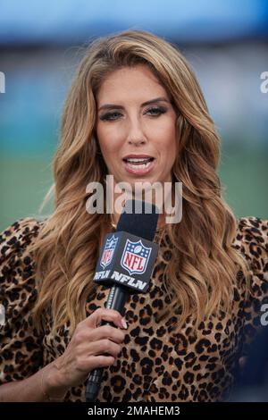 NFL Network Sara Walsh on air before an NFL football game between the ...