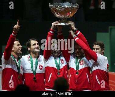 Marco CHIUDINELLI/Michael LAMMER/Stanislas WAWRINKA/Roger FEDERER ...