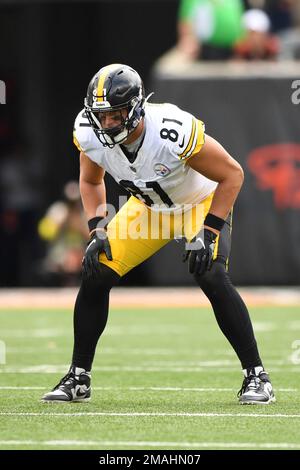 Pittsburgh Steelers tight end Zach Gentry (81) during an NFL football  practice, Wednesday, July 28, 2021, in Pittsburgh. (AP Photo/Keith Srakocic  Stock Photo - Alamy