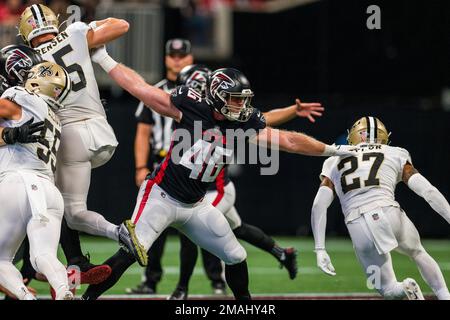 New Orleans Saints safety Daniel Sorensen (25) plays defense during an NFL  Preseason game against the Green Bay Packers Friday, Aug. 19, 2022, in  Green Bay, Wis. (AP Photo/Jeffrey Phelps Stock Photo - Alamy