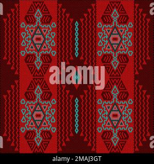 Ornament, mosaic, ethnic, folk pattern. It is made in bright, juicy, perfectly matching colors. Stock Vector