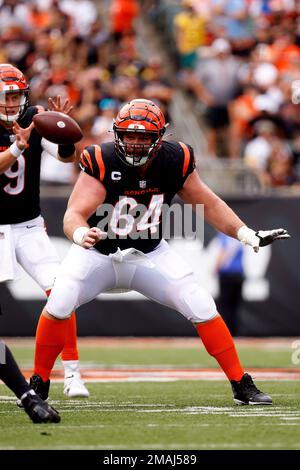 Cincinnati Bengals center Ted Karras (64) leaves the field following an NFL  football game against the Kansas City Chiefs, Sunday, Dec. 4, 2022, in  Cincinnati. (AP Photo/Jeff Dean Stock Photo - Alamy