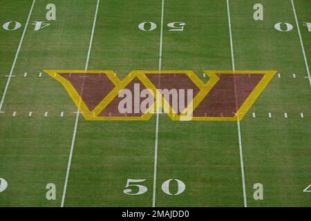 First look at Washington Commanders new end zone and logo on field - DC  Sports King