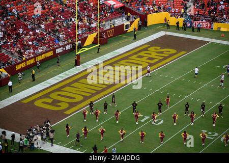 Washington Commanders signs spotted at FedEx Field day before