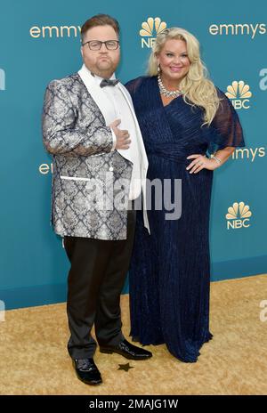 Paul Walter Hauser, Left, And Amy Boland Hauser Arrive At The 29th 