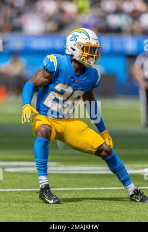 Asante Samuel Jr. Los Angeles Chargers Game-Used #26 Navy Jersey vs.  Seattle Seahawks on October 23 2022