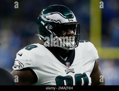 Philadelphia Eagles defensive end Josh Sweat in action during the NFL  football game against the Pittsburgh Steelers, Sunday, Oct. 30, 2022, in  Philadelphia. (AP Photo/Chris Szagola Stock Photo - Alamy