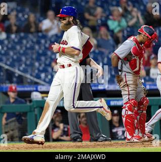 Philadelphia Phillies' Trea Turner during the fifth inning of a baseball  game, Friday, June 9, 2023, in Philadelphia. (AP Photo/Matt Rourke Stock  Photo - Alamy