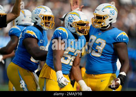 Los Angeles Chargers linebacker Khalil Mack (52) during the first half of  an NFL football game against the Houston Texans, Sunday, Oct. 2, 2022, in  Houston. (AP Photo/Eric Christian Smith Stock Photo - Alamy