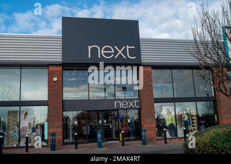 Slough, Berkshire, UK. 19th January, 2023. The Bath Road Shopping Park on the A4 in Slough has been sold to SEGRO for £120m. Currently there are a number of empty units formerly occupied by Mothercare, Furniture Village, Outfit and Argos. The site was owned by the Royal London Asset Management who bought it from the Crown Estate in 2016. Tenants that remain on the site are B&Q, New Look, Carpetright, Next, Boots and Tapi Carpets. It is not known what will happen at the Retail Park and whether or not the existing five tenants will relocate. Credit: Maureen McLean/Alamy Live News Stock Photo