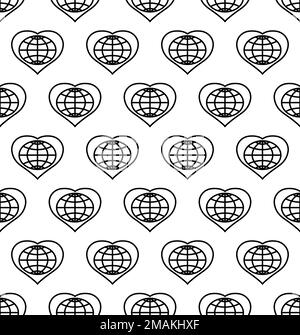 Heart earth pattern seamless background texture repeat wallpaper ...