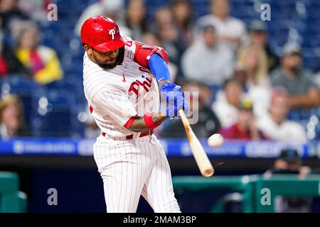 Philadelphia Phillies' Edmundo Sosa plays during a baseball game,  Wednesday, May 10, 2023, in Philadelphia. (AP Photo/Matt Slocum Stock Photo  - Alamy