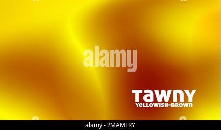 Abstract tawny background with transition of color from yellowish brown to golden yellow. Blurred vector graphic pattern Stock Vector
